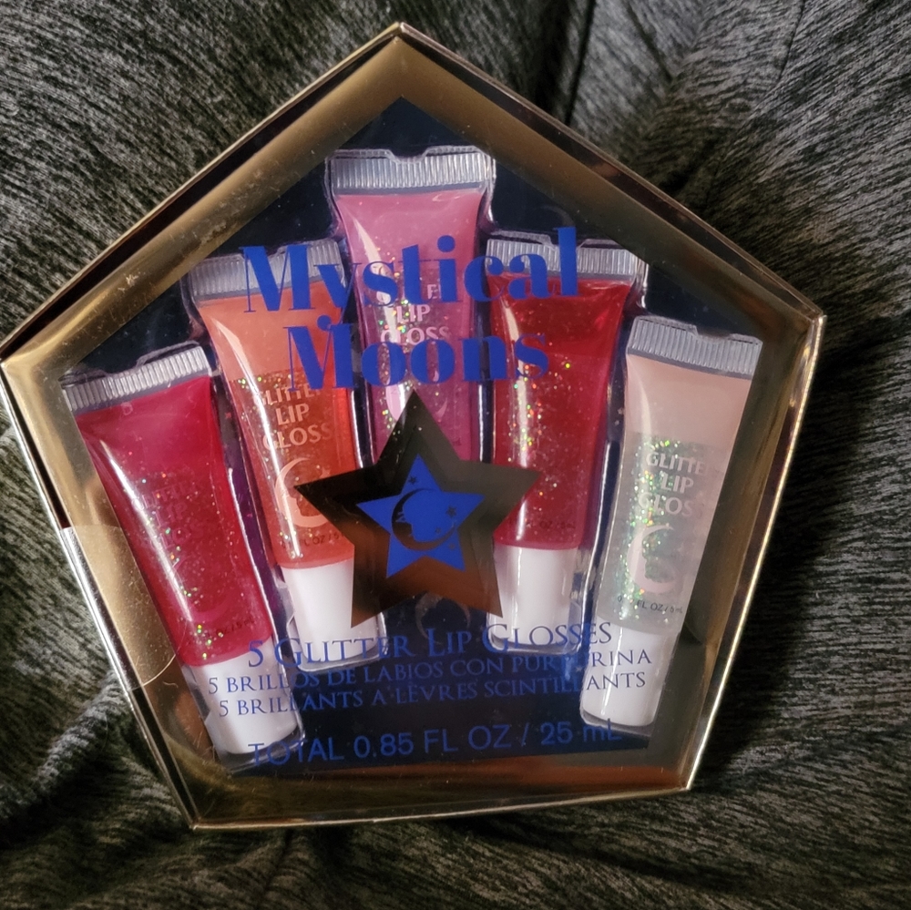 Mystical Moons 5 pack Glitter Lip Gloss NWT